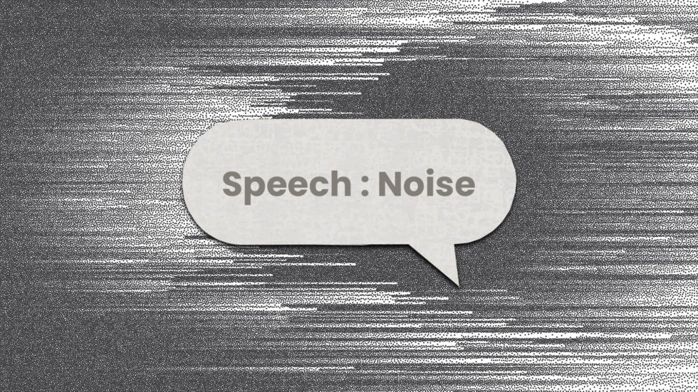speech noise meaning