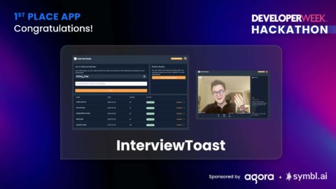 Developer Week 2022 Hackathon 1st Place Winner: Interview Toast