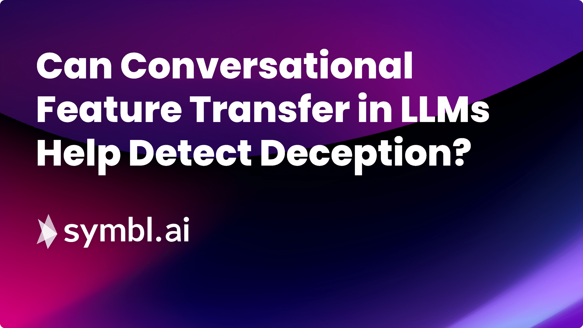 Can Conversational Feature Transfer in LLMs Help Detect Deception?